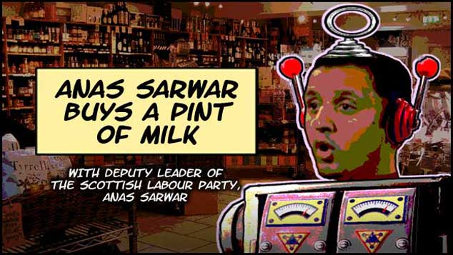 Anas Sarwar Buys A Pint Of Milk