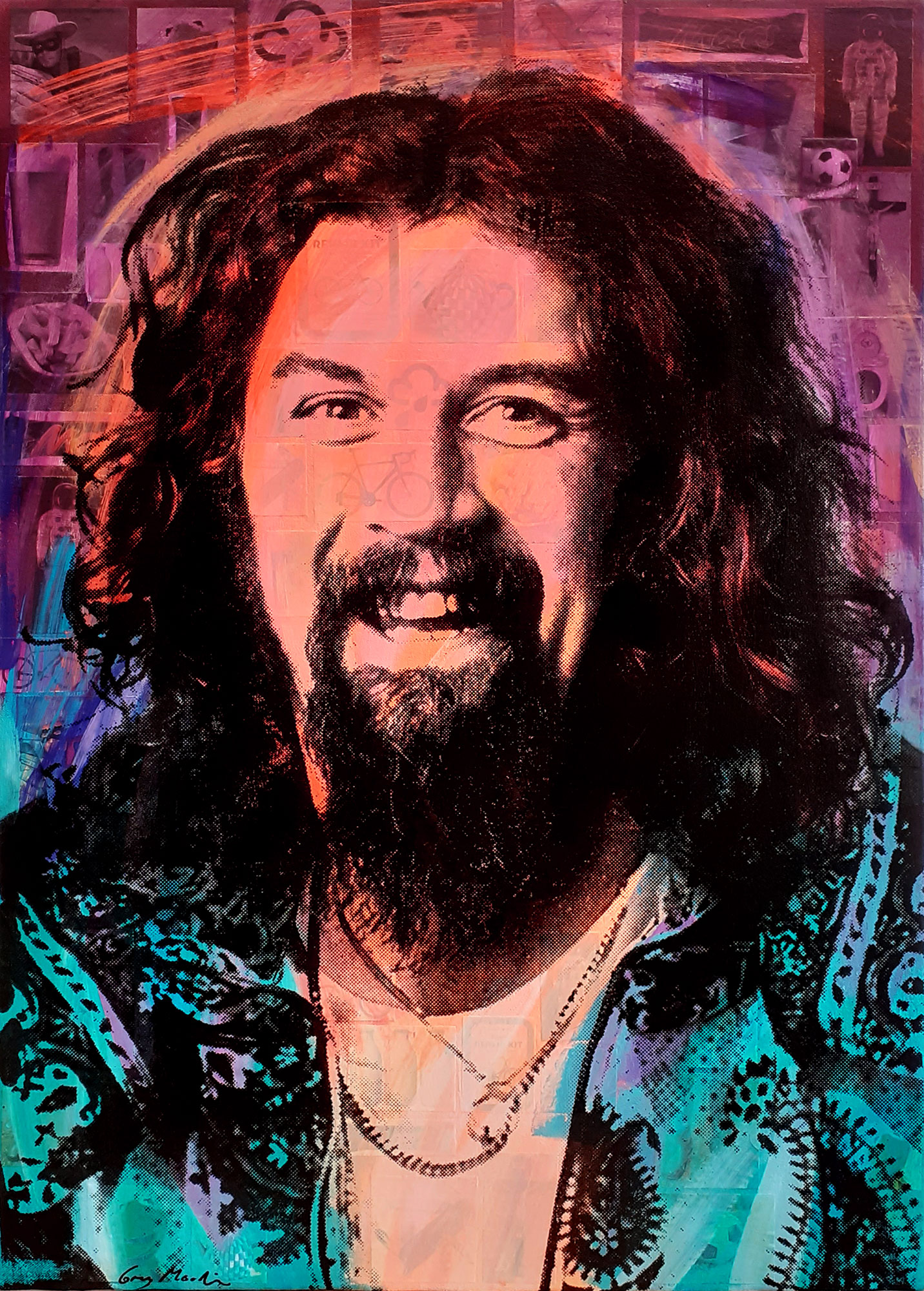 Painting of Billy Connolly1