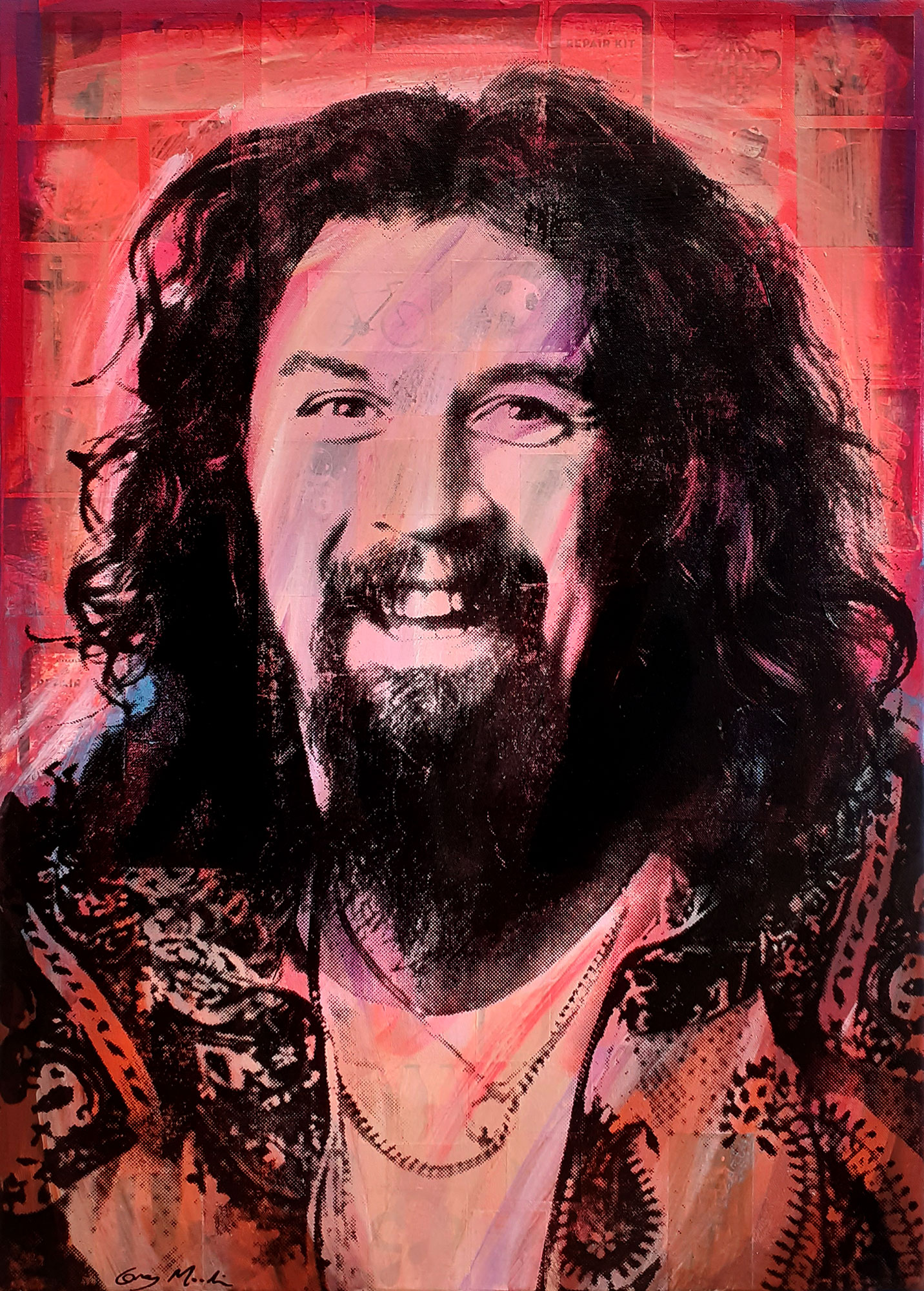 Painting of Billy Connolly3