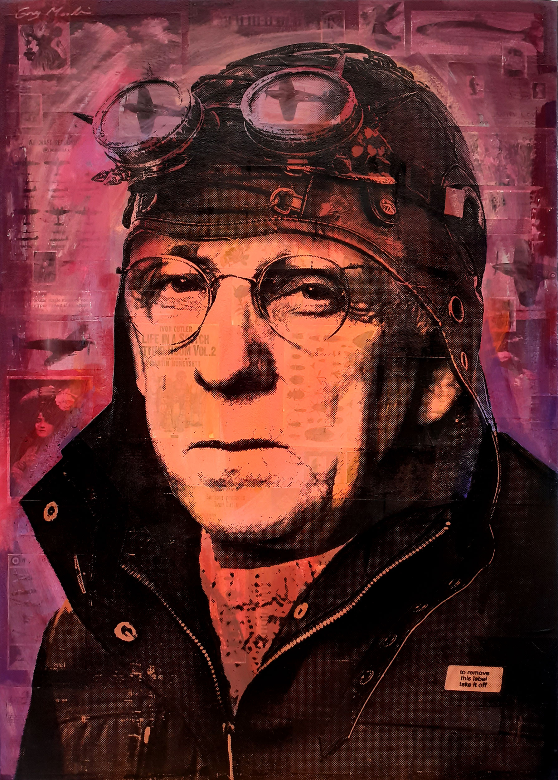 Portrait of Ivor Cutler 2 (canvas)