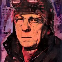 Portrait of Ivor Cutler 3 (canvas)